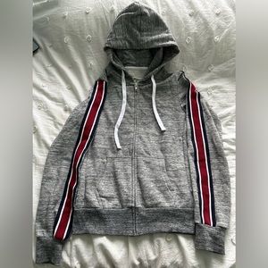 Papaya Grey Zip Up Hoodie. Size Medium.